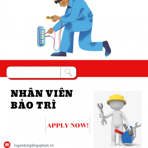 TUYỂN DỤNG NHÂN VIÊN BẢO TRÌ (CA ĐÊM)